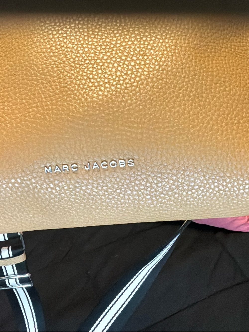 Marc Jacobs Pebbled Leather Crossbody Bag – Camel/Tan